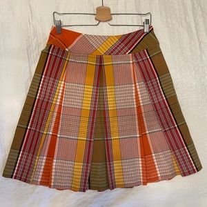 ISAAC MIZRAHI Multicolor Plaid  Skirt Size 4
